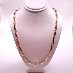 14kt Yg Fancy Link Chain