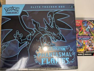 Pokemon phantasmal flames etb and booster bundle lot