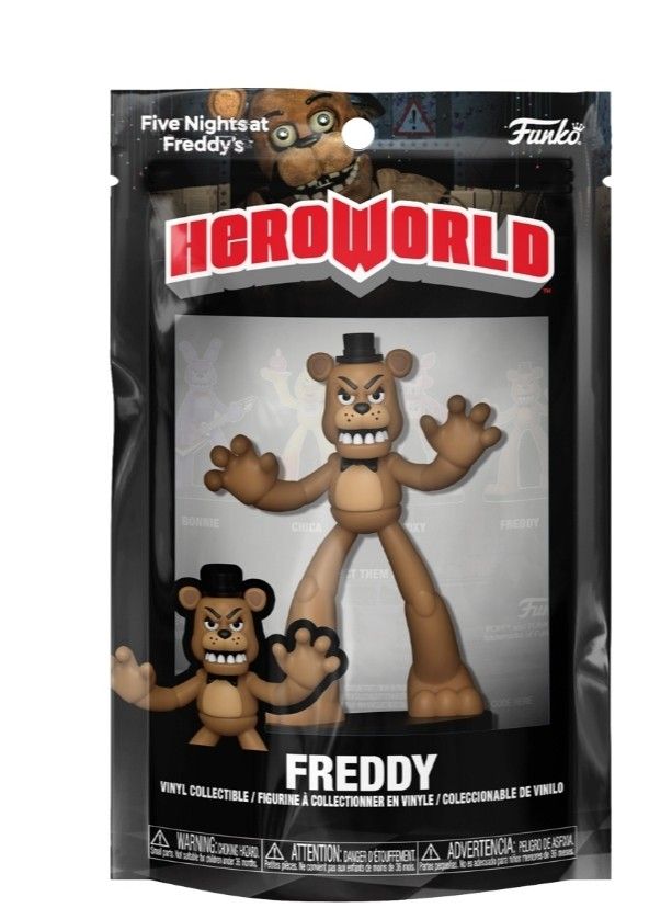 FNAF Freddy HeroWorld 3" Figure Funko Action