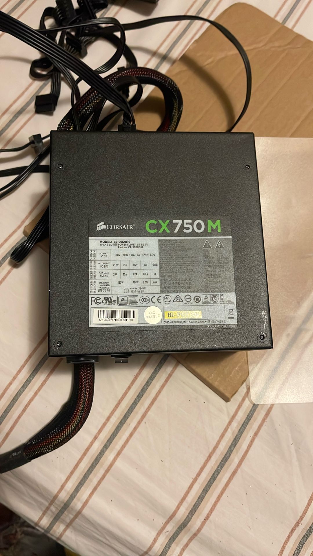 Corsair CX750M Power supply (750watts)