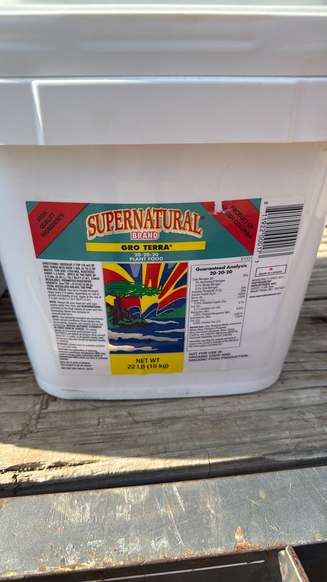Super Natural Gro Terra 22 Lbs 