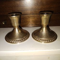 Sterling Silver Candle Holders 