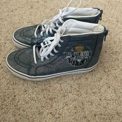 Vans Off The Wall Kids X Harry Potter Hogwarts Metallic SK8-Hi Zip Shoes (Size 4 Kids)