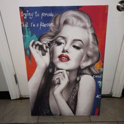 Canvas Of Marilyn Monroe