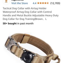 Tactical Dog AirTag Holder Collar 