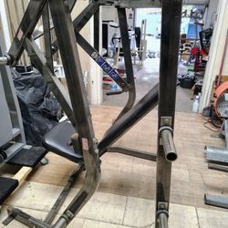 Hammer Strength Plate Loaded Chest Press Exercise Gym Equipment Fitness Workout