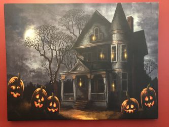 LED lighted Halloween Picture