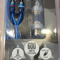 Skar 8 Gauge 600 Watt Amplifier Wiring Kit