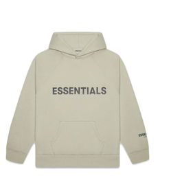 Fear of God Essentials Pullover Hoodie Applique Logo Moss