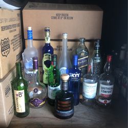 Empty Liquor Bottles 4 Crafts 