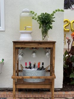 Wood Bar / Beverage Station
