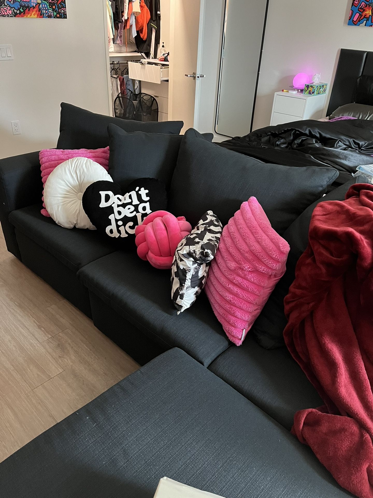 Black Sectional Couch