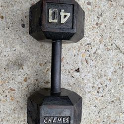 (YES IT'S STILL AVAILABLE) One 40 Lb Dumbbell