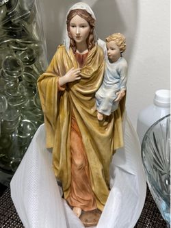 Mary & Jesus Statue