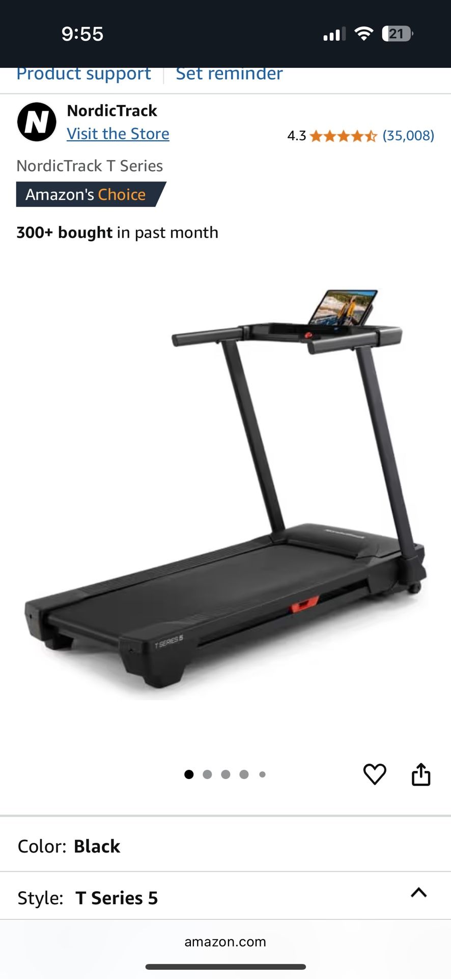 Nordic Track T5 Series Treadmill