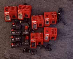 Milwaukee Batteries And Chargers