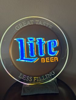 Vintage Miller Lite Beer Sign