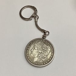 1879 Morgan Dollar REPRODUCTION Coin Keychain