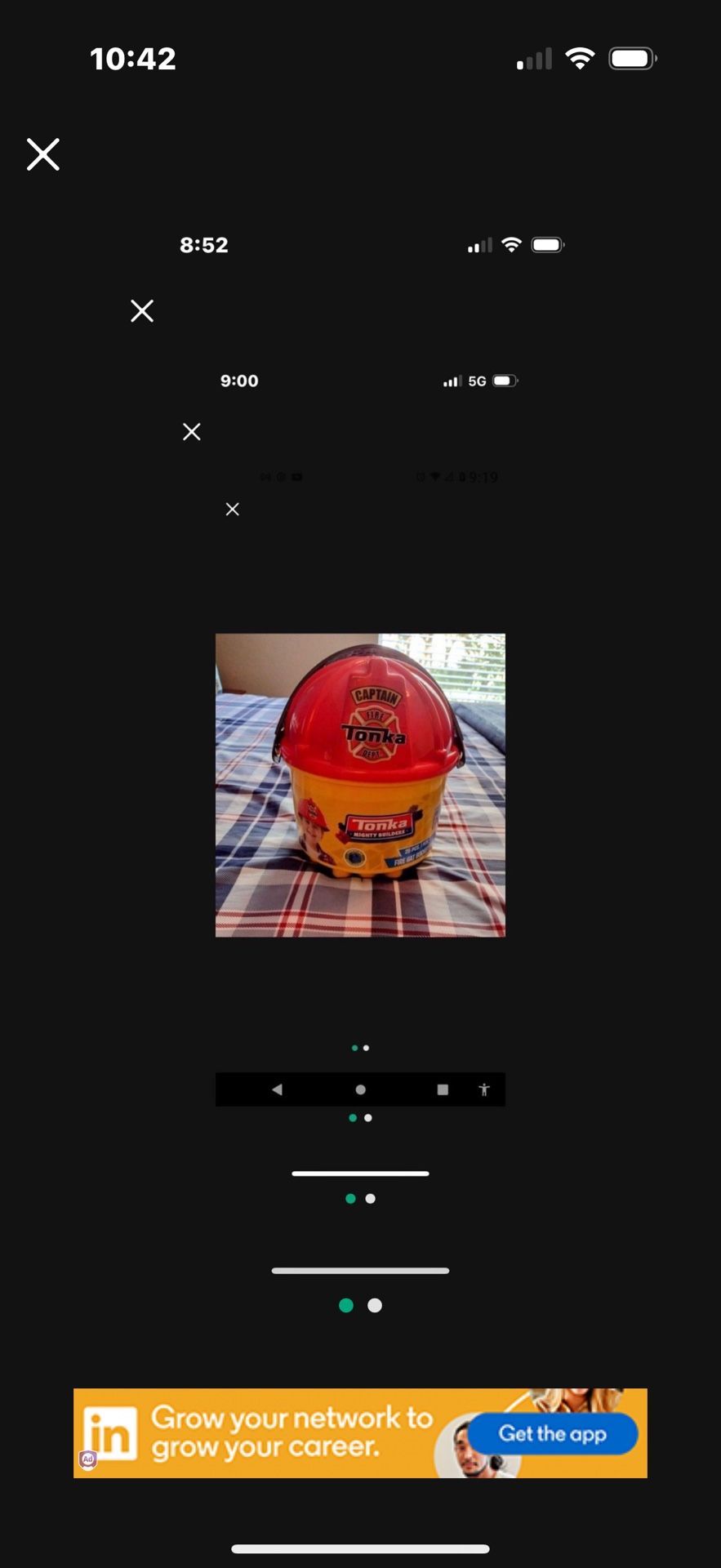 Tonka Mighty Builders Fire Hat Bucket