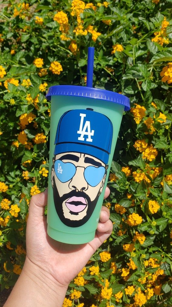 Bad Bunny Dodgers Color Changing Cup 