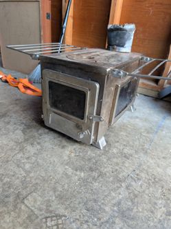 Stainless wood stove