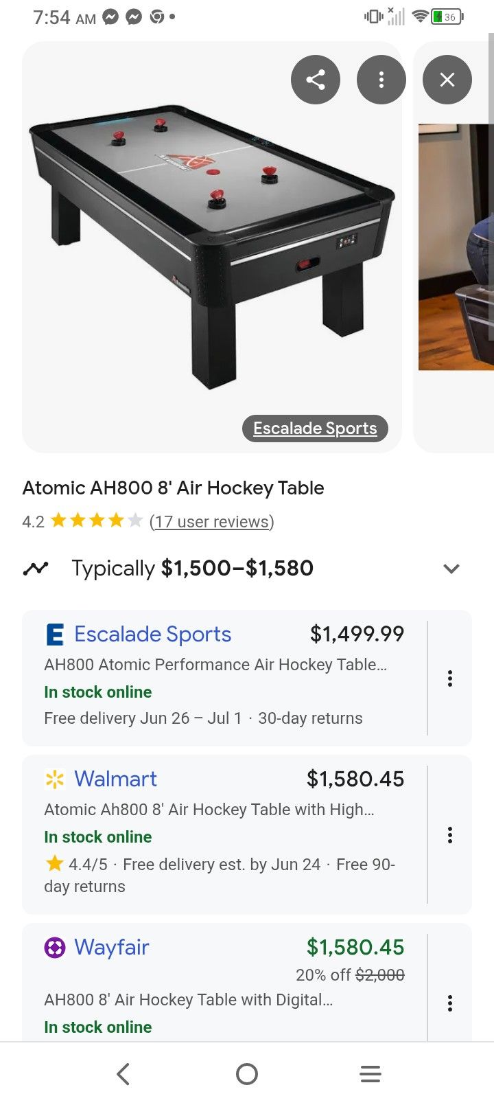 Harvard Air Hockey Table