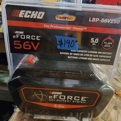 ECHO 56V 5.0AH LITHIUM BATTERY NEW