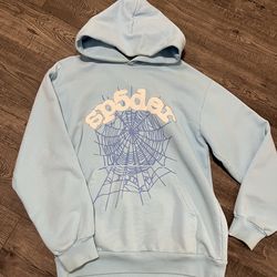 Light Blue Spider Hoodie Size M