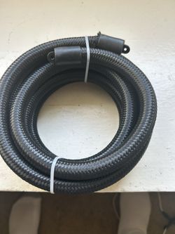 AN8 Braided Fuel Hose Nylon CPE 10FT Black
