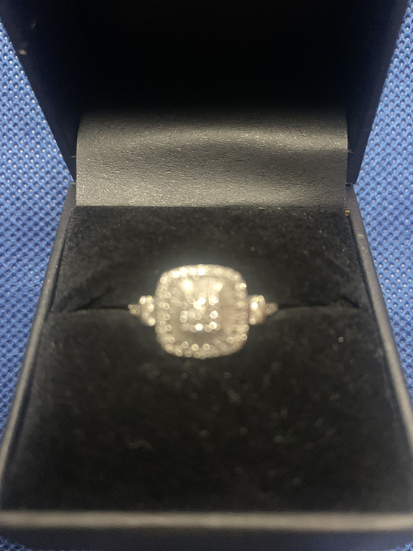 Diamond Vintage Inspired Ring (1/2 ct. t.w.) in 14k Whitee Gold Size 7