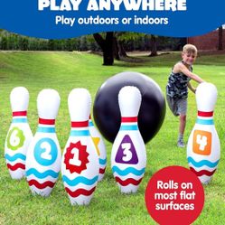 *NIB* Giant Blow Up Lawn Bowling Set, Lawn Games, Inflatable Bowling, Brand New