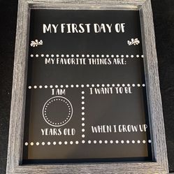 First day of school SIGN