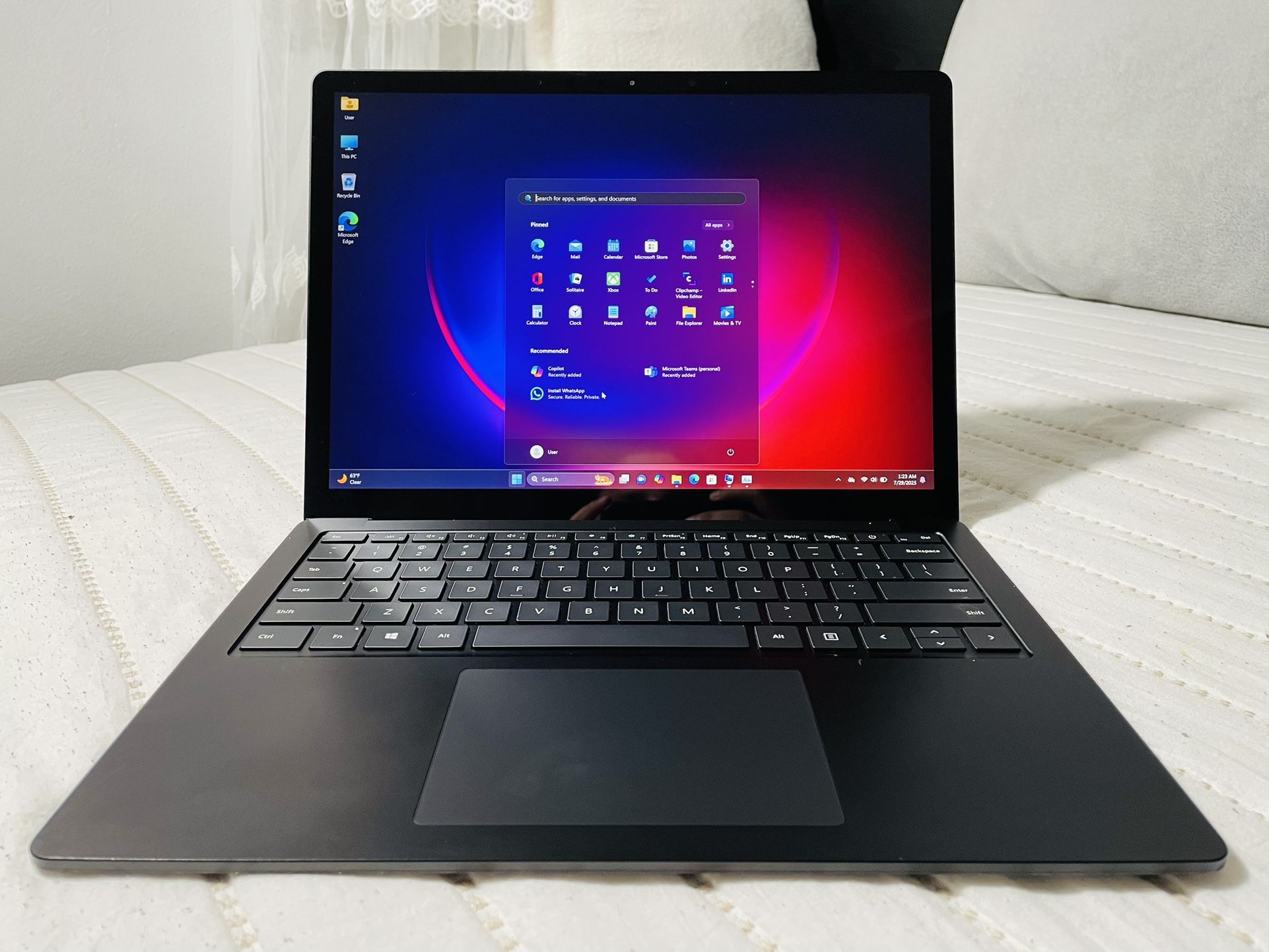 Surface Laptop 4 (Model 1959) | 13.5” | Ryzen 7 | 16GB RAM | 512GB SSD | Black | Original Charger | Excellent