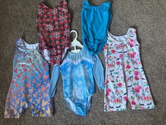 Girls Gymnastics Leotards Lot of 5