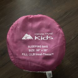 Ozark Trail Sleeping Bag Kids Pink + Purple 