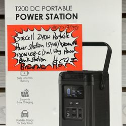 Grecell 240w Portable Power Station 154wH/ 48000mAH 100 USB-C Dual Way Power Bank Station Brand New 