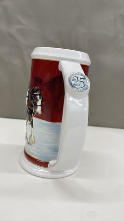25 th Anniversary  Budweiser  mug.  Item No  711 ( Shopgoodwill )