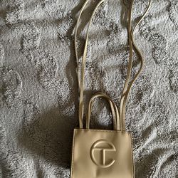 Telfar Small Cream Bag