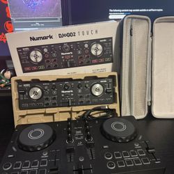AlphaTheta DDJ-FLX2 Entry-Level DJ Controller  Numark Dj2Go2 Touch  (With portable Case)   All wires included. Both Barely used   Bought together for 