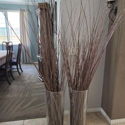 Glass Vases With Branches