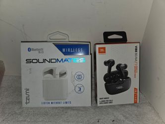 JBL Vibe Beam /  Tzuni  Soundmates Bluetooth Earplugs $20 each Brand New (Price Is Firm)