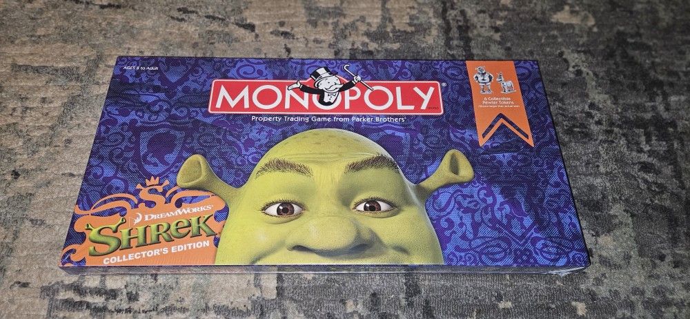Monopoly Shrek DreamWorks Collectors Edition (2007) Brand New & Factory Sealed!!