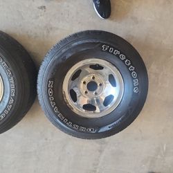 2 15 Inch Chrome Rims And Tires 