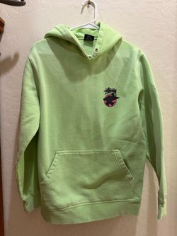Stussy Lime Green Pullover Hoodie