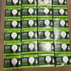 96xGreenlite 40 Watt Led 4.5 W Dimmable G25 Clear Filament Style Globe Base Bulb