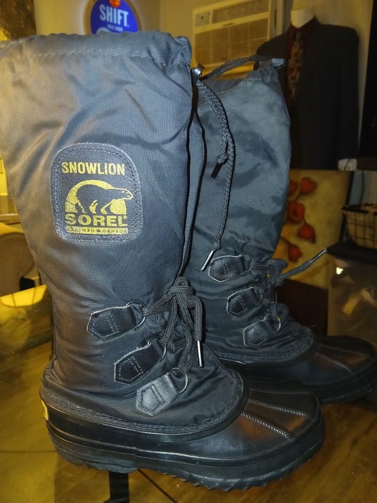 Sorel Women's SIZE 5 Snowlion Insulated Knee H igj Winter BOOTS