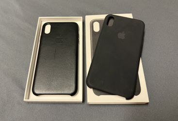 Iphone XS Max Genuine Leather Case & Silicone Case