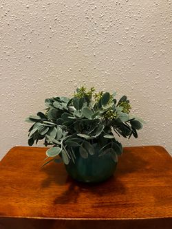 Artificial plant in Green Pot
