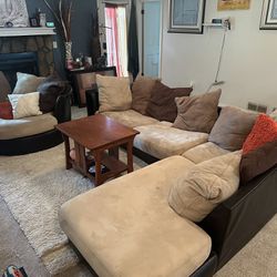 Sectional With Big Chair (Delivery Available!)
