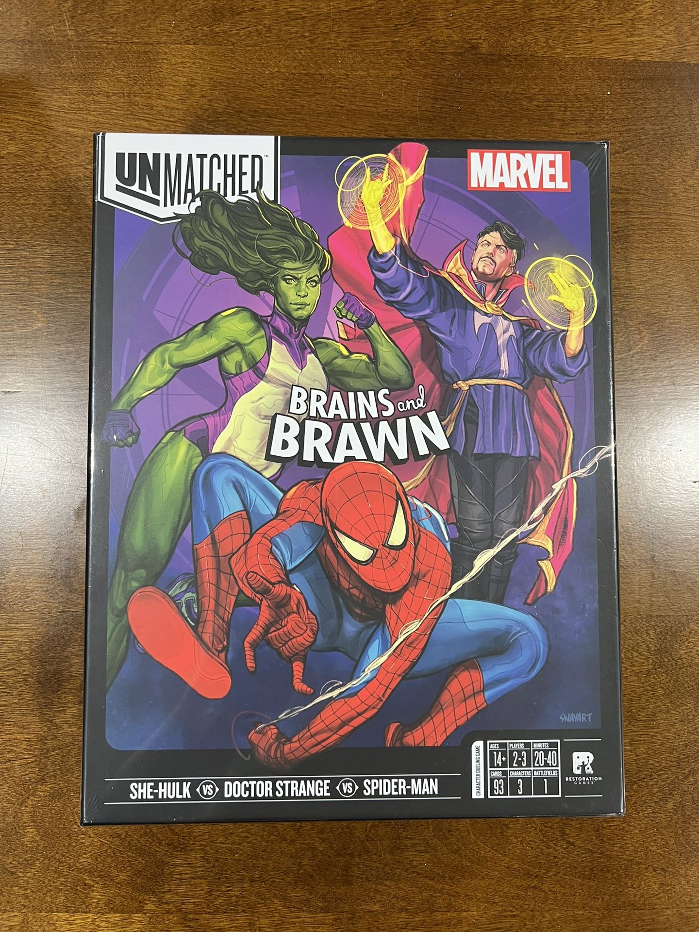 Unmatched Marvel Brains And Brawn Board Game Brand New Sealed